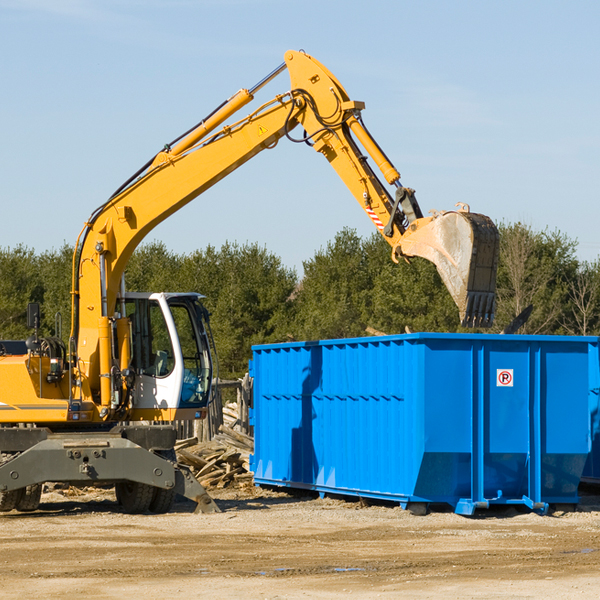 how many times can i have a residential dumpster rental emptied in Recluse